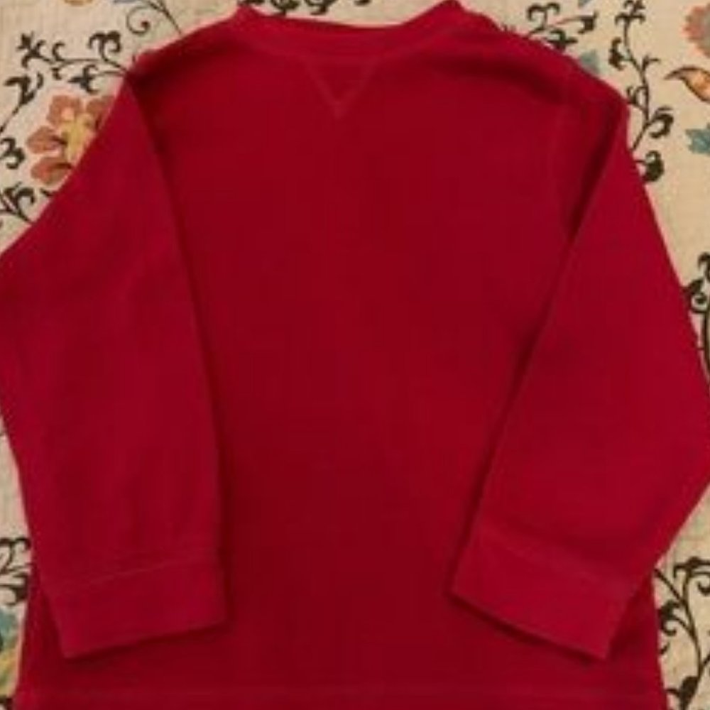 Okie Dokie red thermal long sleeve shirt 3T